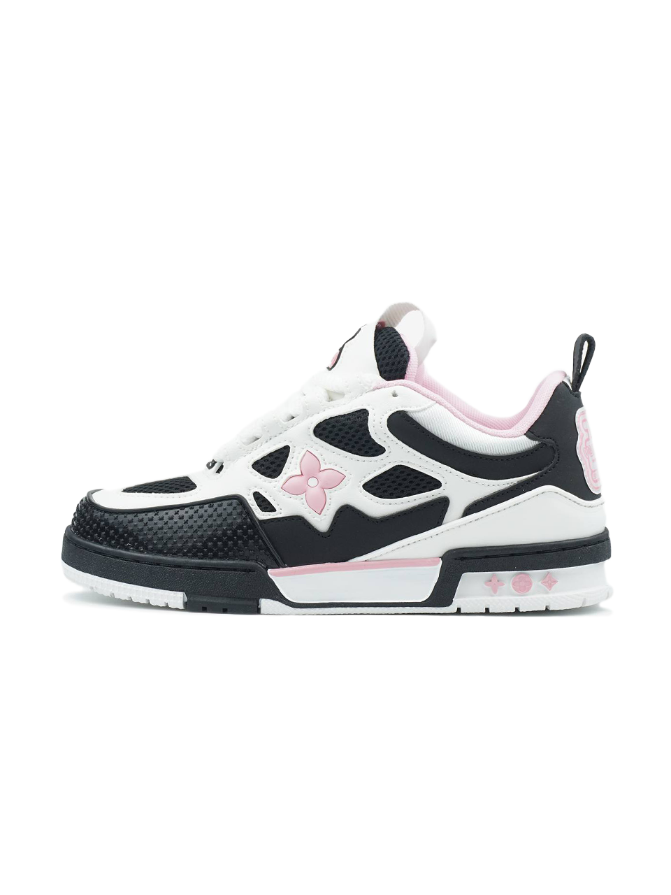 Louis Vuitton Skate Sneaker Black White Pink