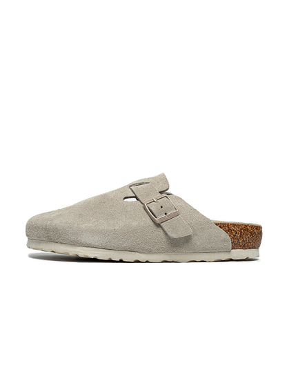Birkenstock Boston Suede Antique White
