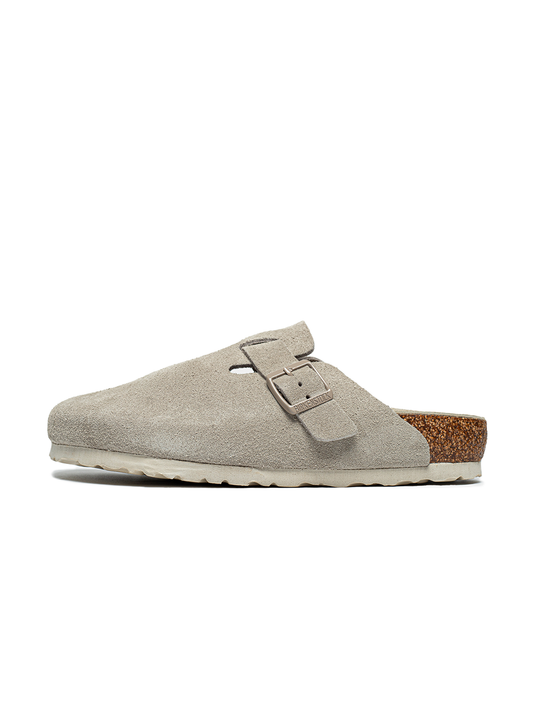 Birkenstock Boston Suede Antique White