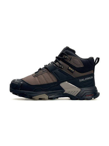 Salomon X Ultra 4 Mid Fur Black Brown
