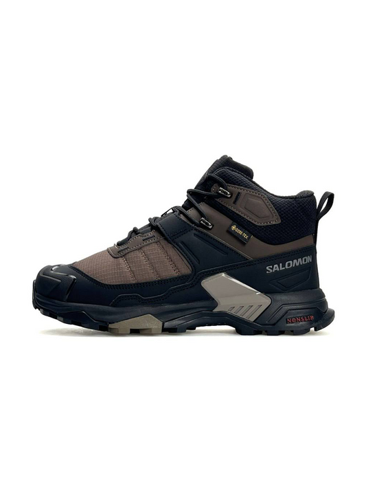 Salomon X Ultra 4 Mid Fur Black Brown