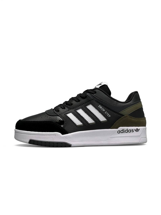 Adidas Drop Step Black White Khaki