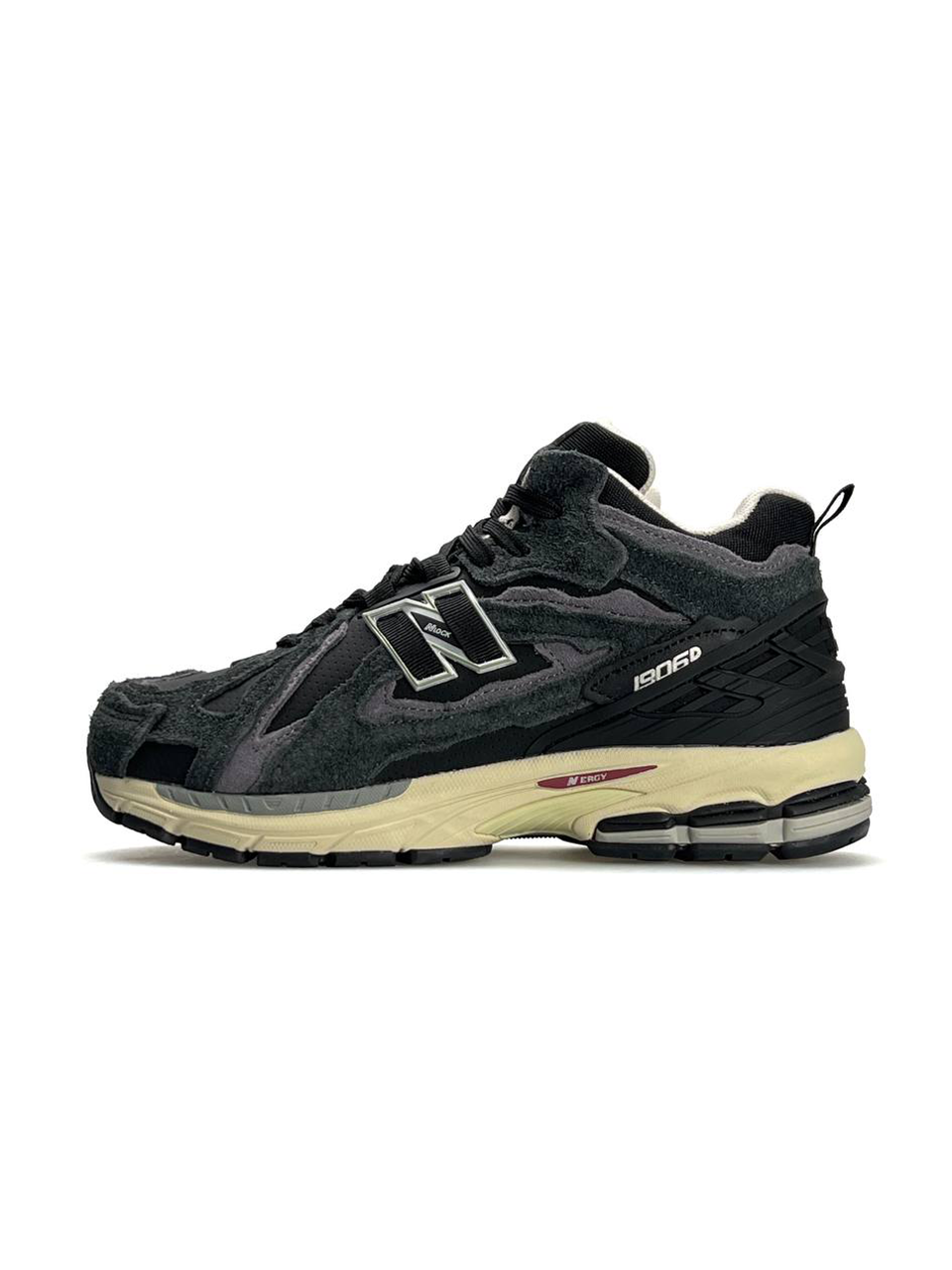 New Balance 1906D Black Grey Beige Fur