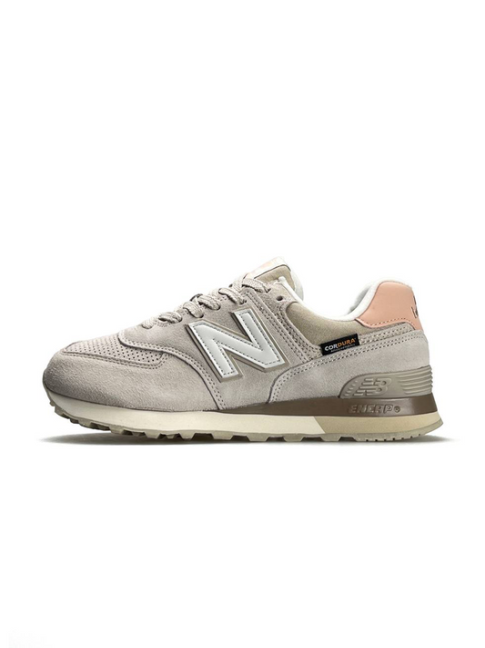 New Balance 574 Beige White Peach