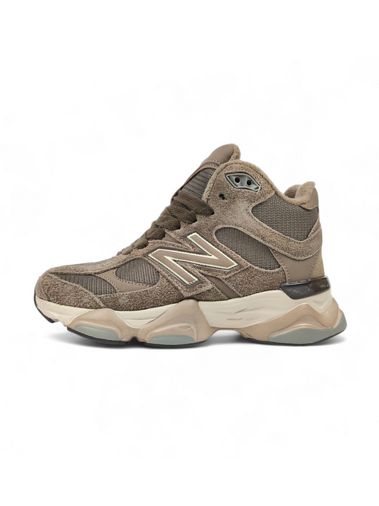 New Balance 9060 Mid Fur Mushroom Brown