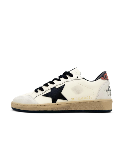 Golden Goose Ball Star White Nappa Black Star