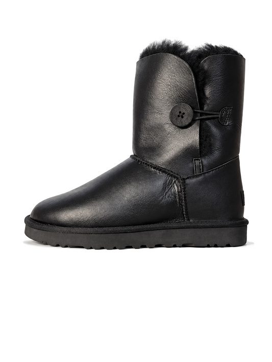 UGG Bailey Button Leather Black