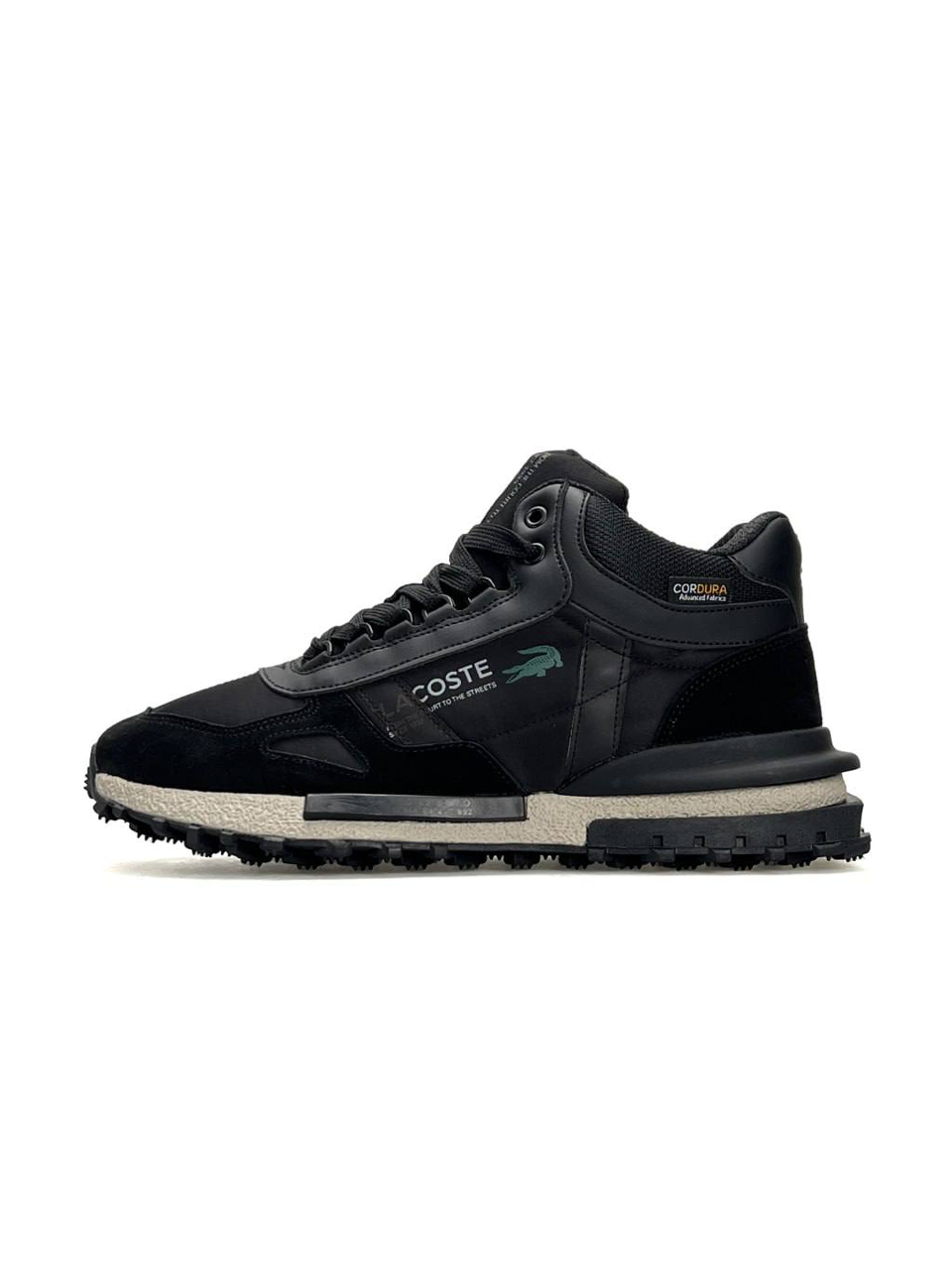 Lacoste Elite Active High Fur Black Beige