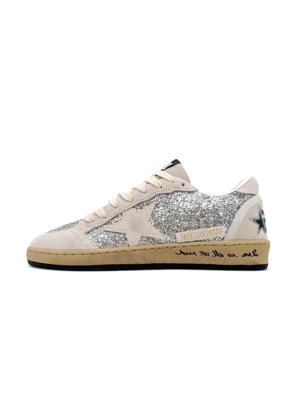 Golden Goose Ball Star Silver Glitter