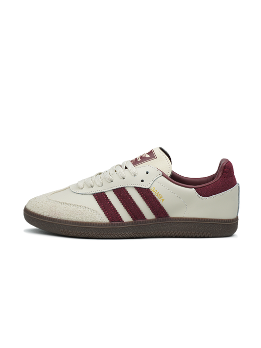 Adidas Wmns Samba Beige Burgundy