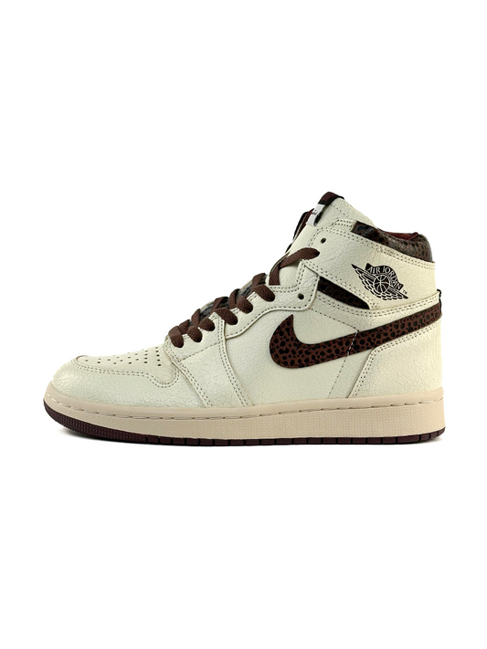 Nike Air Jordan 1 Retro Cracked Skin Beige Brown