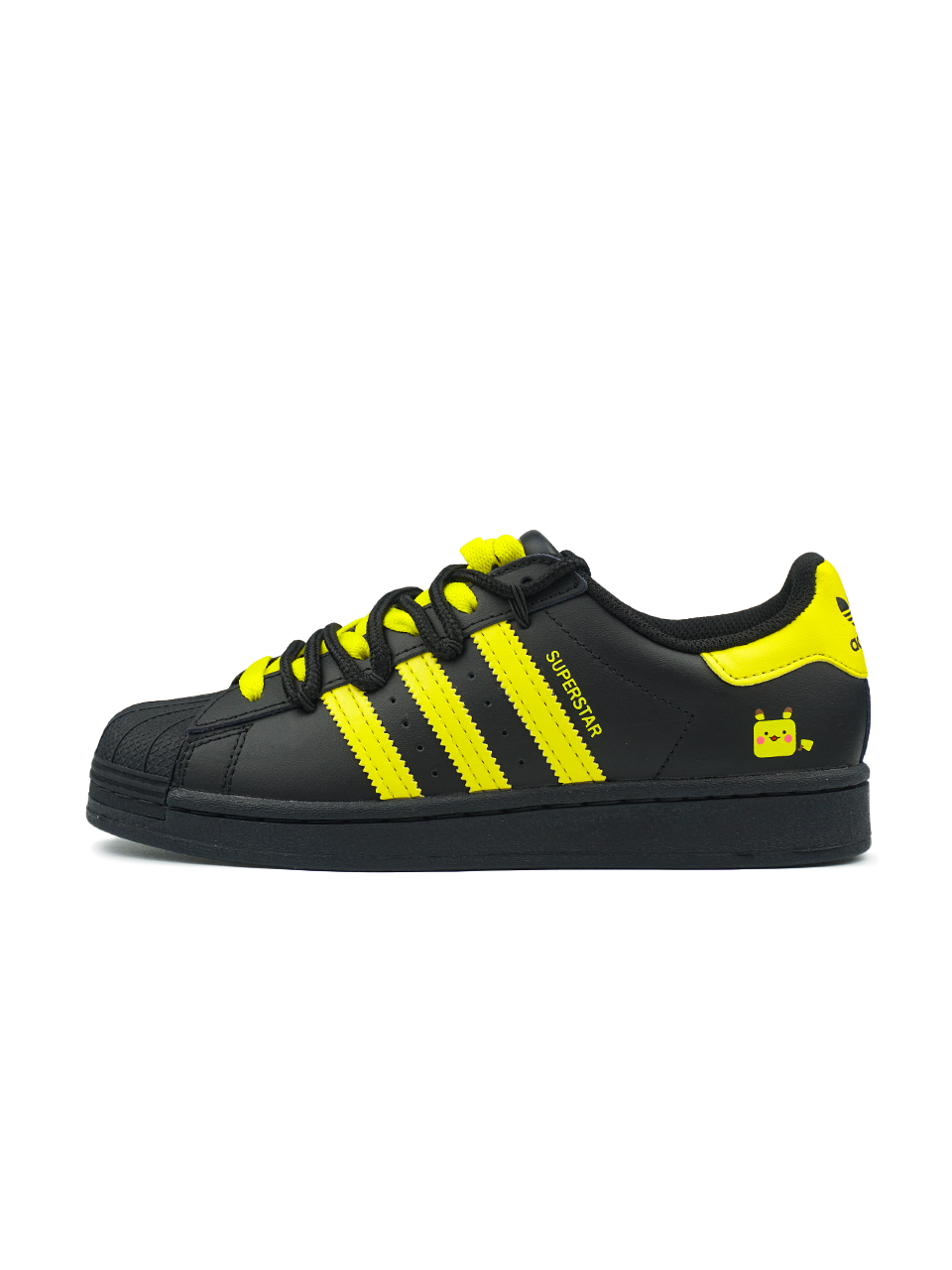 Adidas Superstar Pokemon Black Yellow Custom