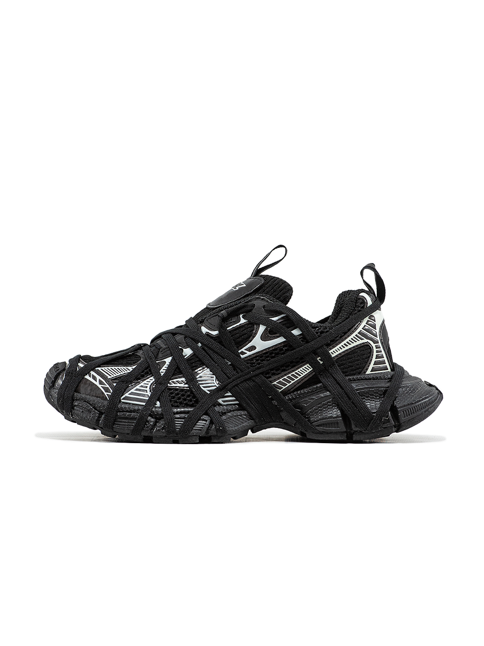 Balenciaga 3XL Extreme Lace Black Silver