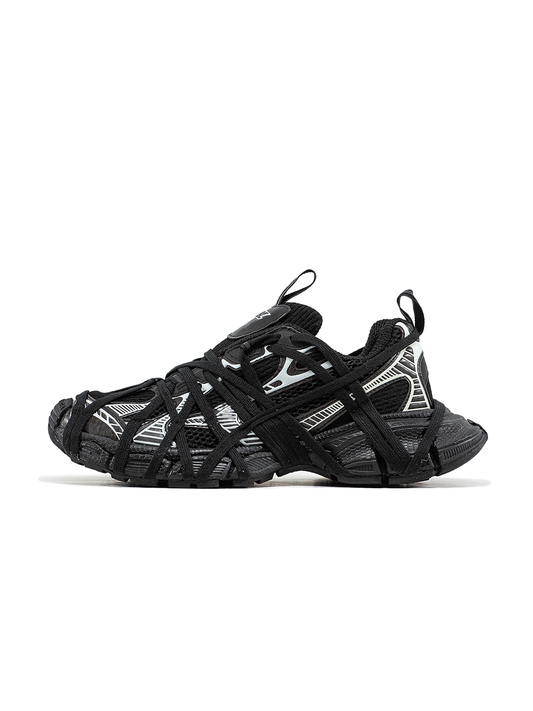 Balenciaga 3XL Extreme Lace Black Silver