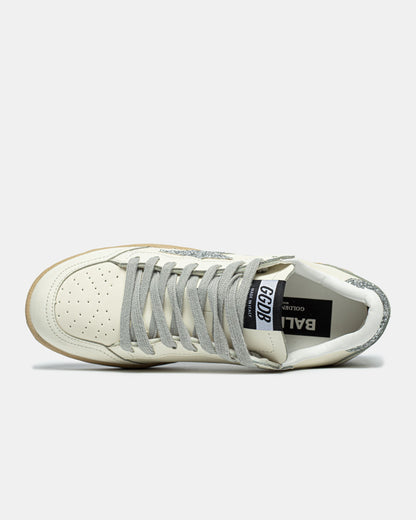 Golden Goose Ball Star Cream Silver