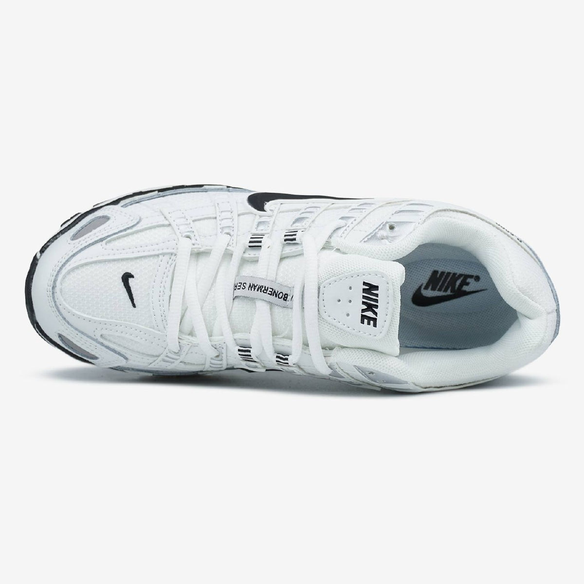 Nike P-6000 White Black Swoosh Cordura