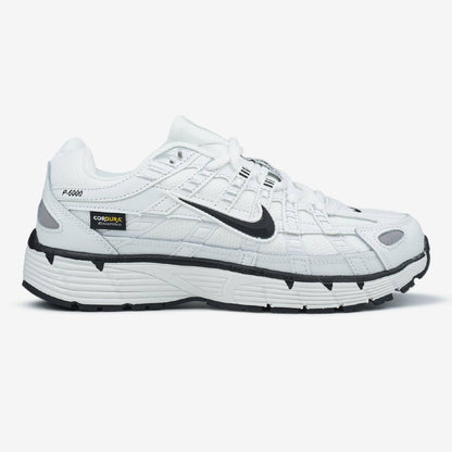 Nike P-6000 White Black Swoosh Cordura