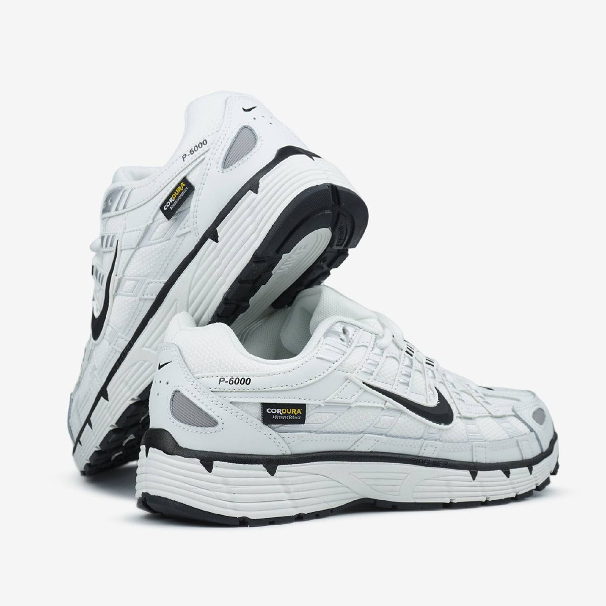 Nike P-6000 White Black Swoosh Cordura