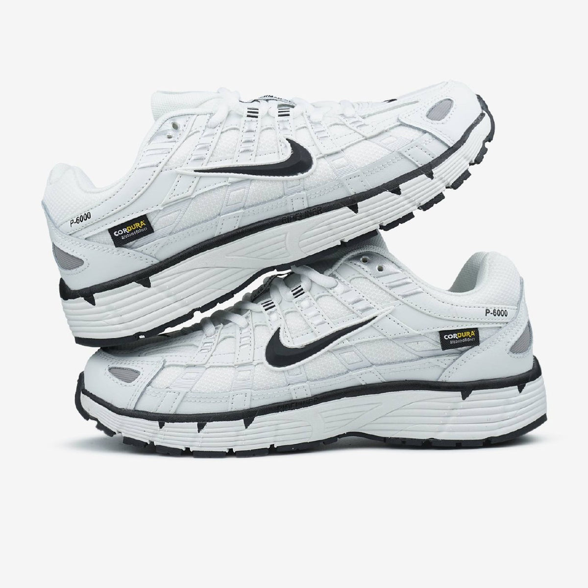 Nike P-6000 White Black Swoosh Cordura