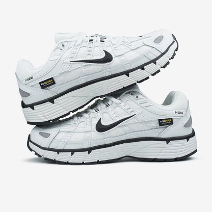 Nike P-6000 White Black Swoosh Cordura