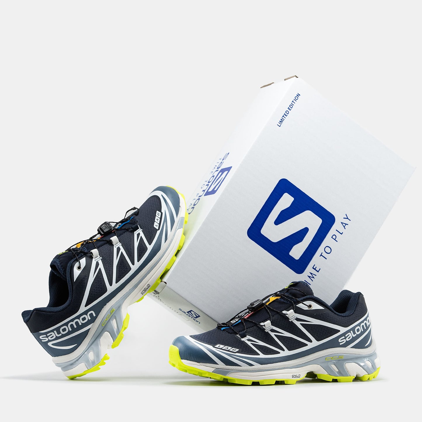 Salomon XT- 6 Soft Ground Blue White Neon