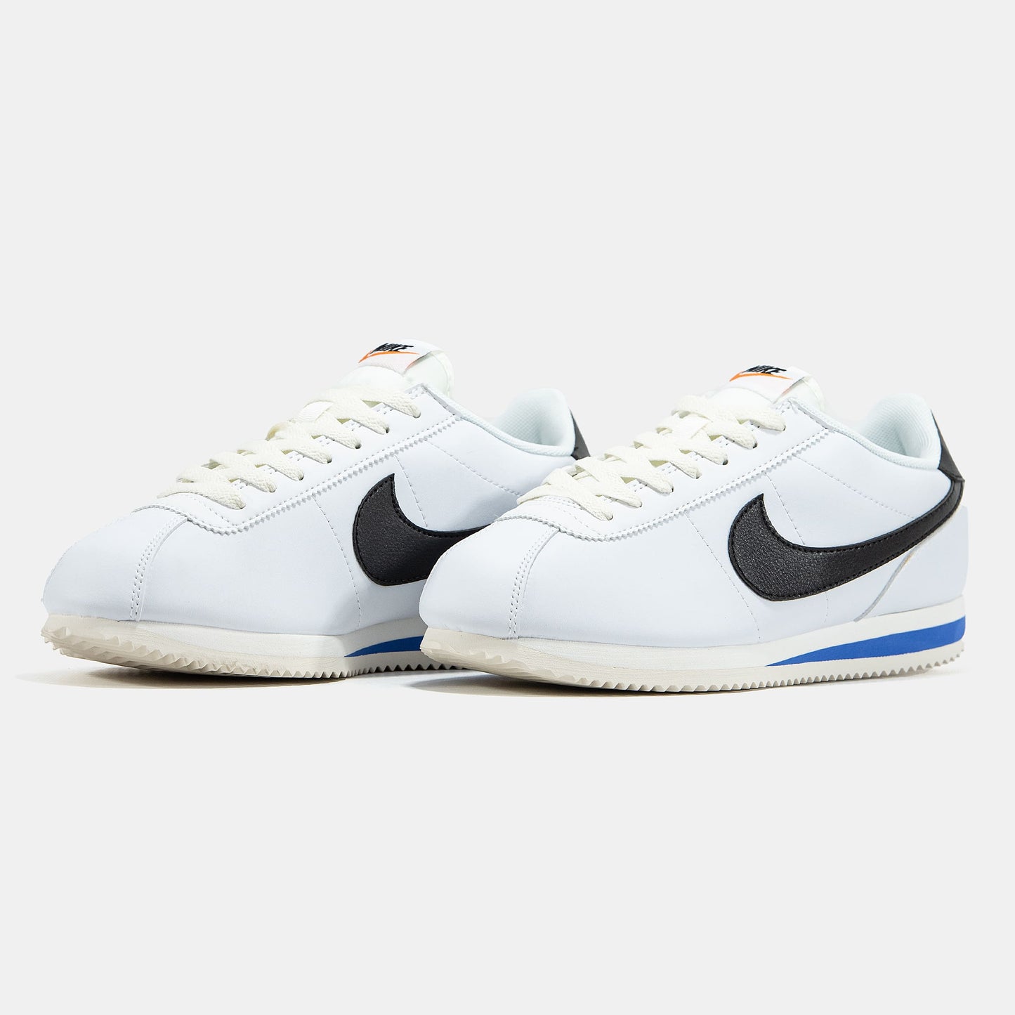 Nike Cortez White Blue Black Logo
