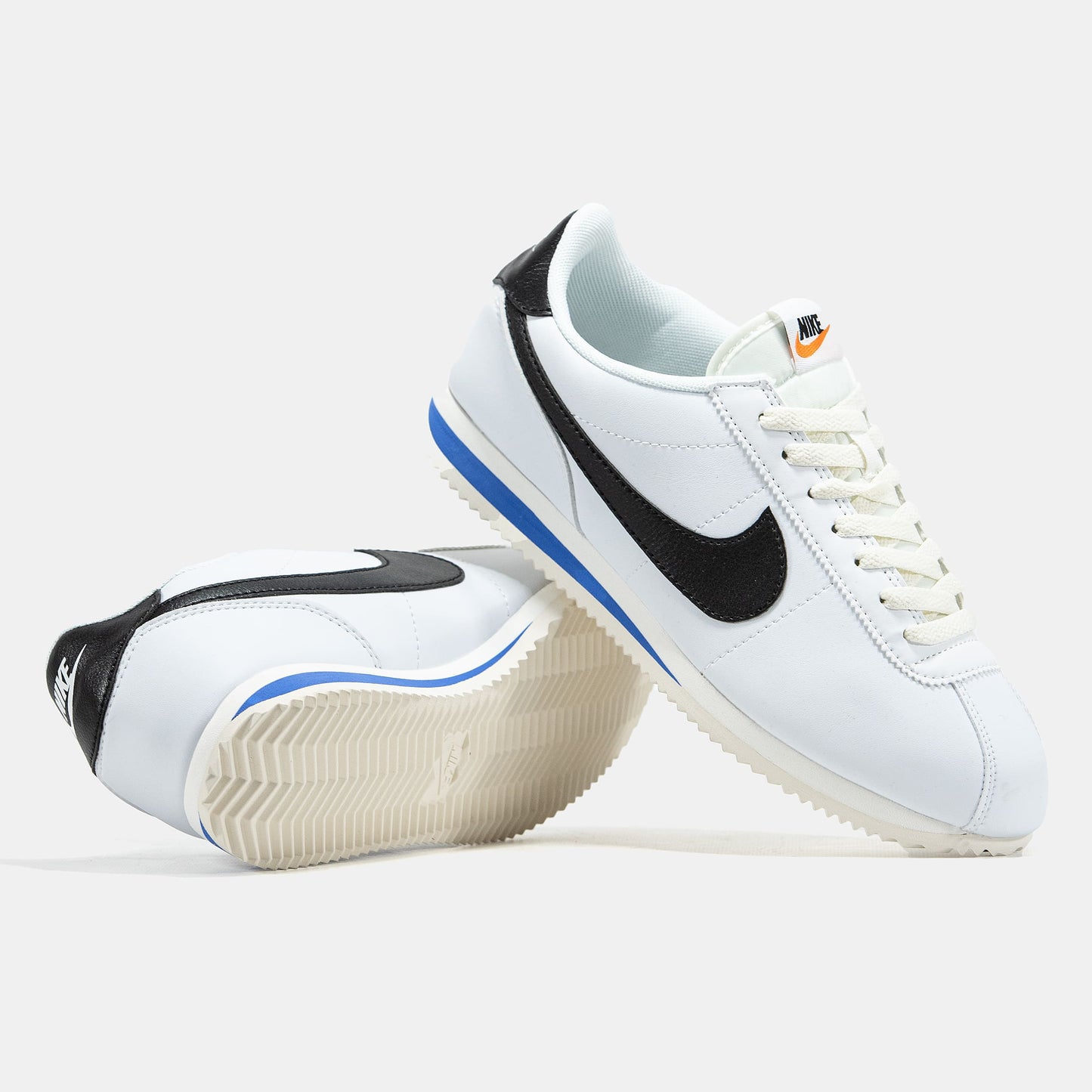 Nike Cortez White Blue Black Logo