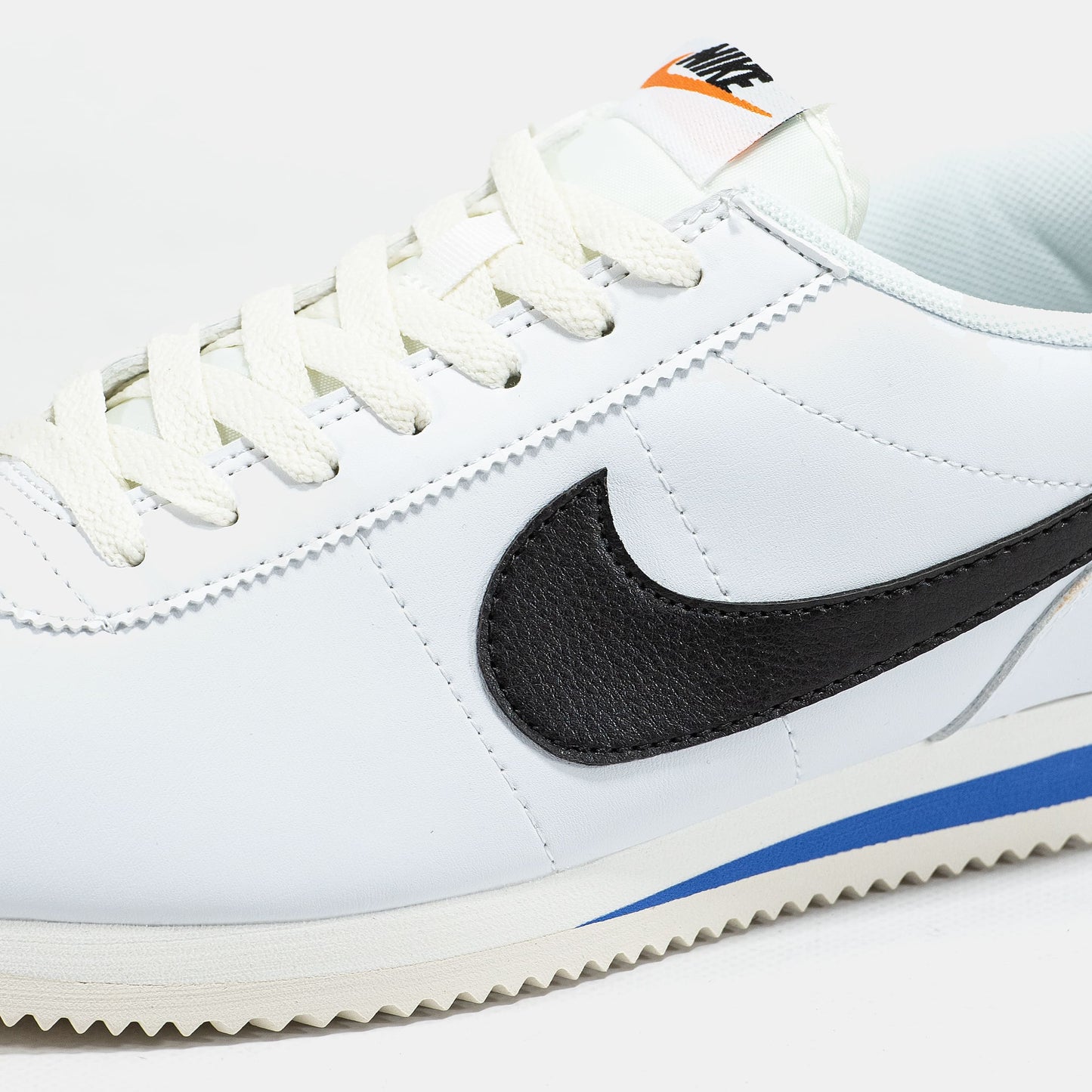 Nike Cortez White Blue Black Logo