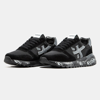 Premiata Mick Black Grey Logo