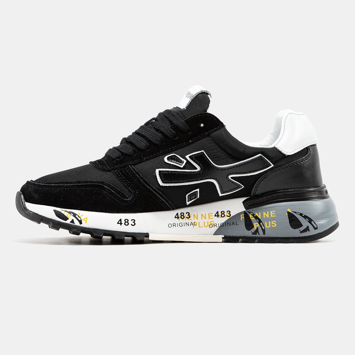 Premiata Mick White Black