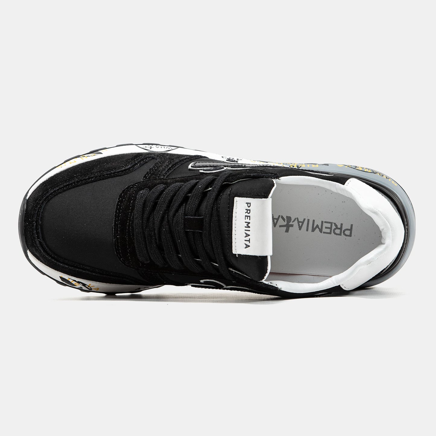 Premiata Mick White Black
