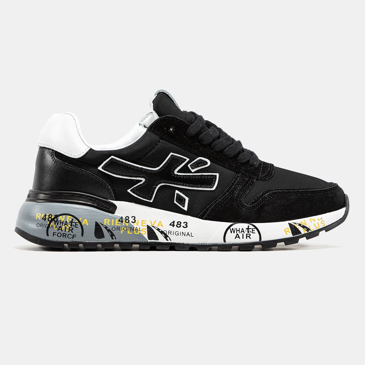Premiata Mick White Black