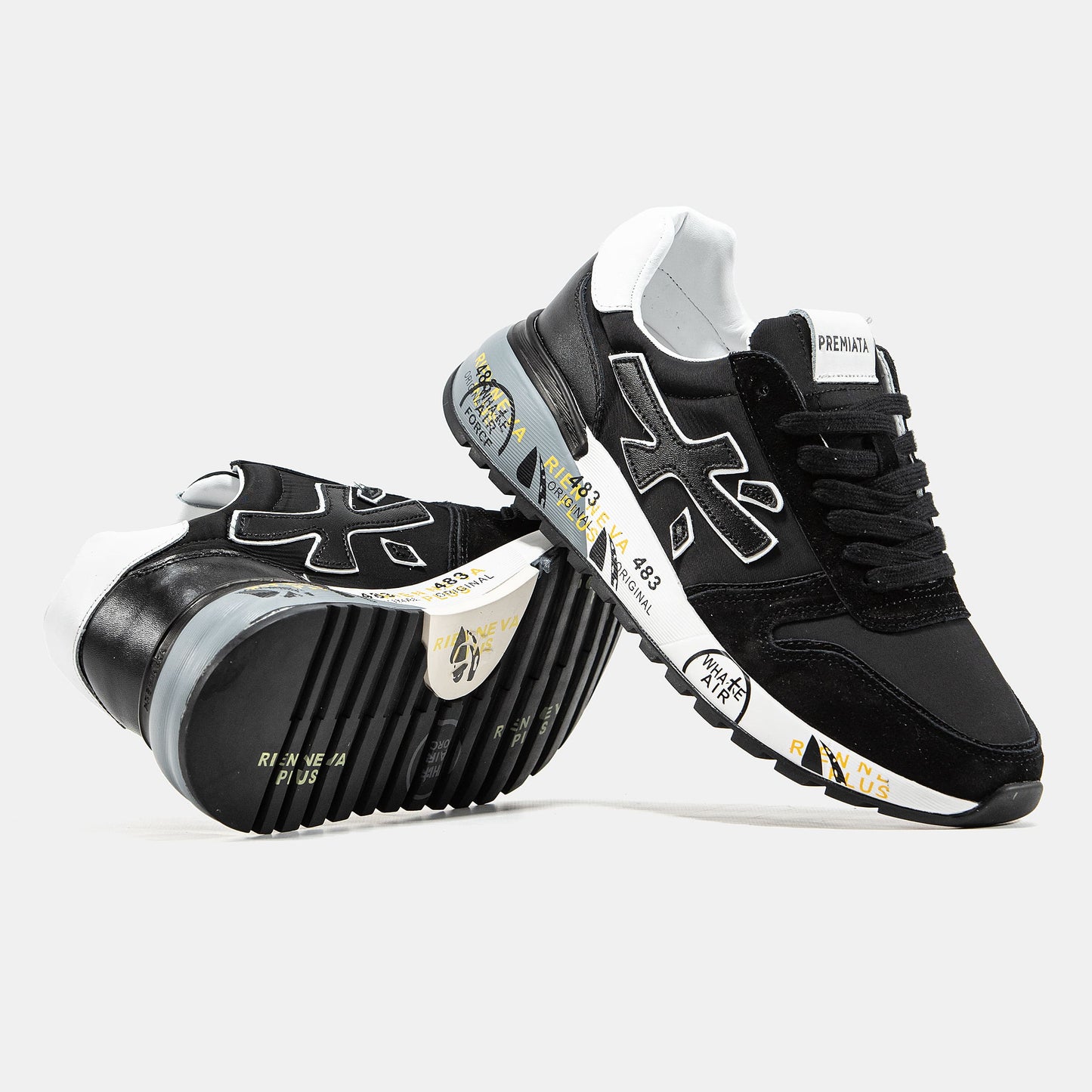 Premiata Mick White Black