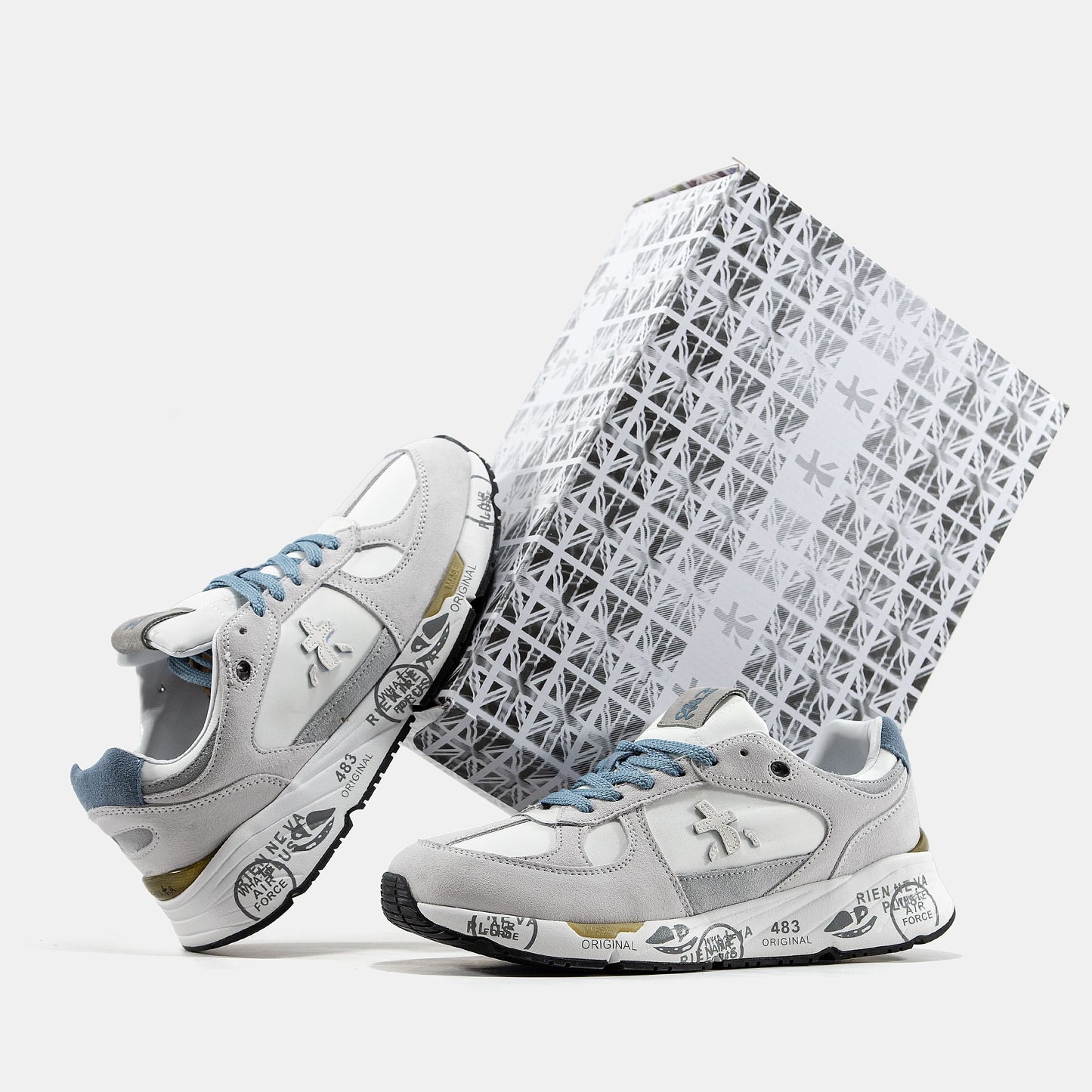 Premiata Mase White Grey