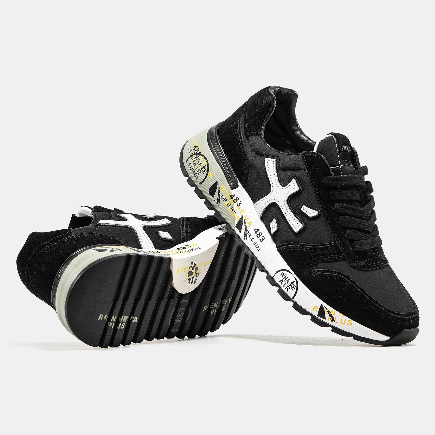 Premiata Mick Black White