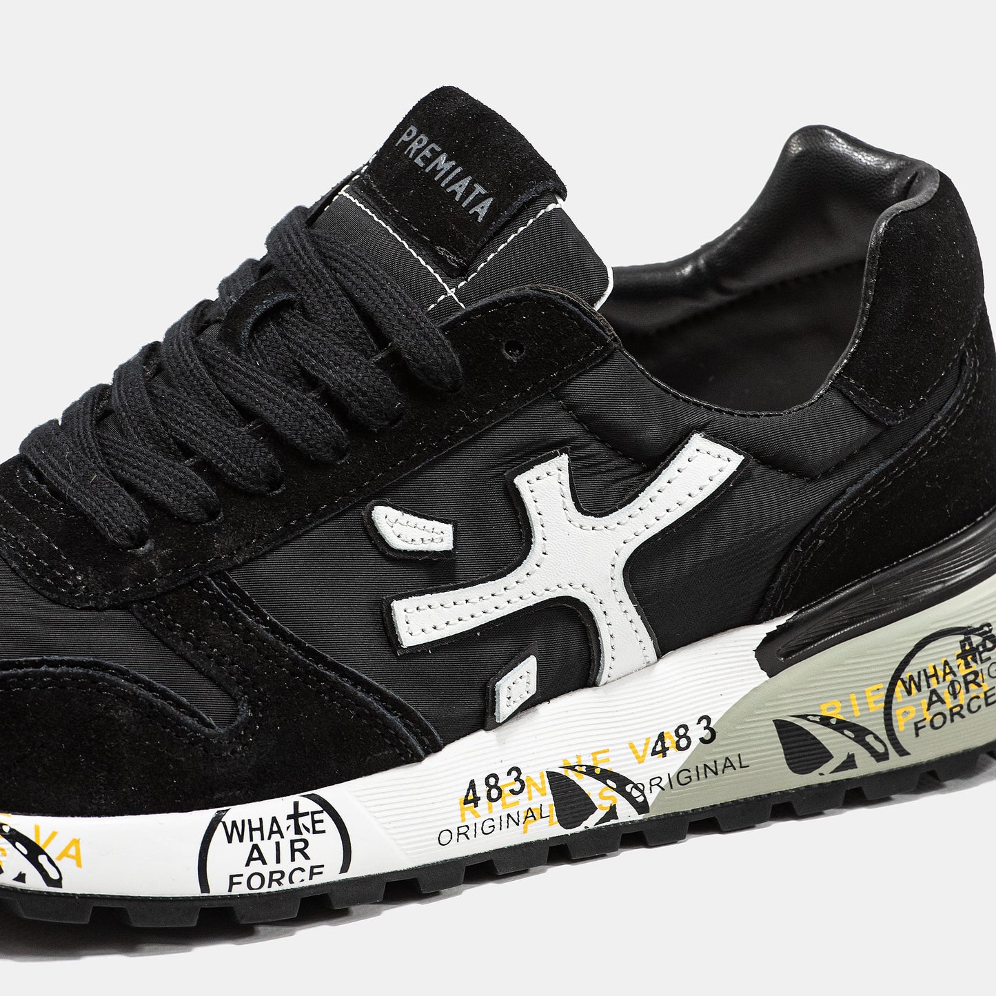 Premiata Mick Black White