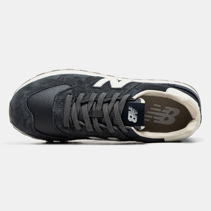 New Balance 574 Grey White Logo