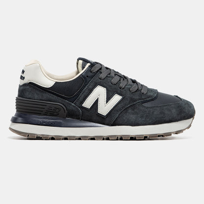 New Balance 574 Grey White Logo