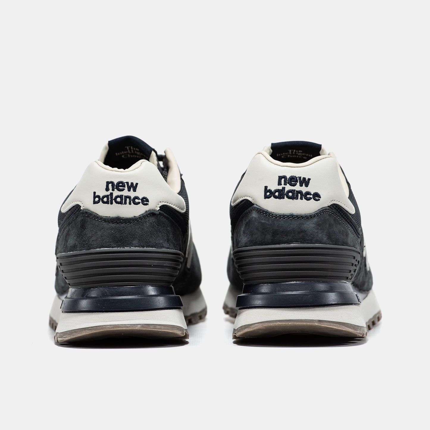 New Balance 574 Grey White Logo