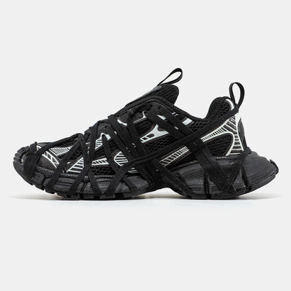 Balenciaga 3XL Extreme Lace Black Silver