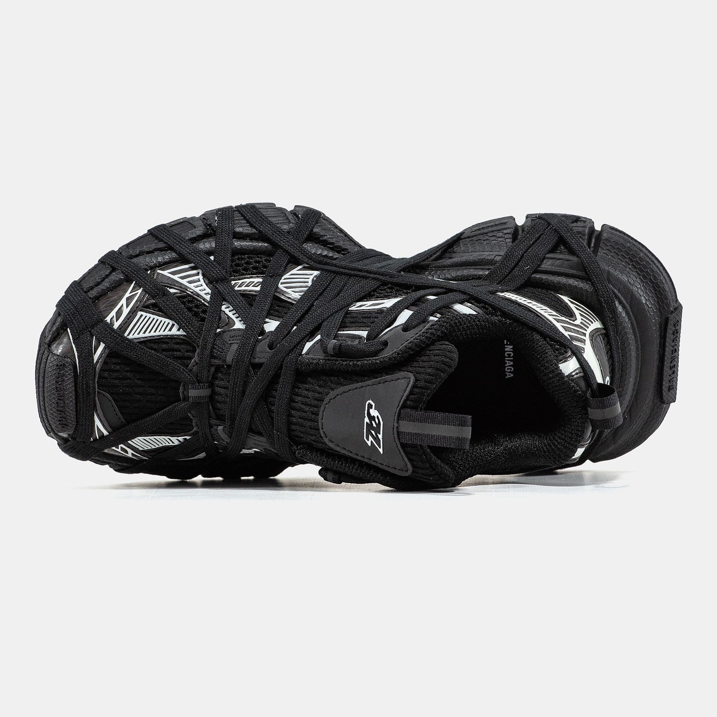 Balenciaga 3XL Extreme Lace Black Silver