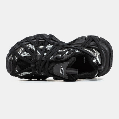 Balenciaga 3XL Extreme Lace Black Silver