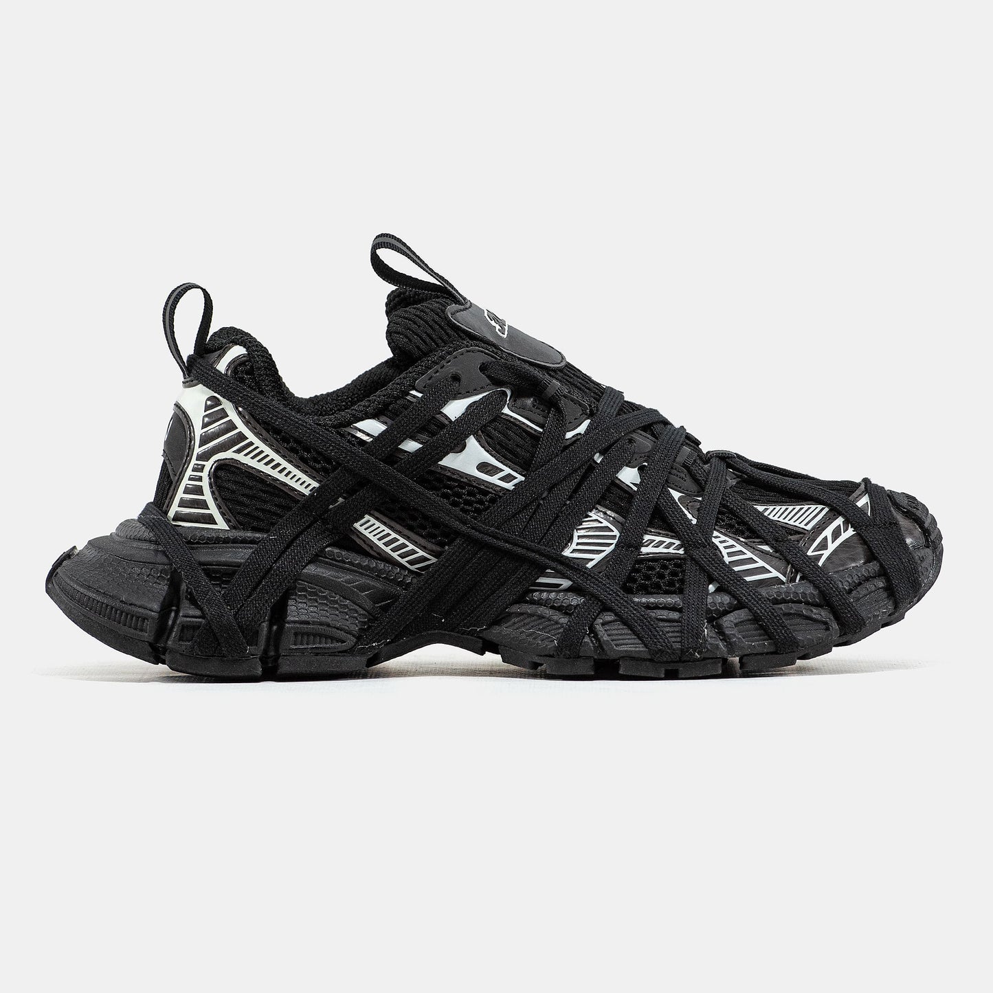 Balenciaga 3XL Extreme Lace Black Silver