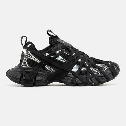 Balenciaga 3XL Extreme Lace Black Silver