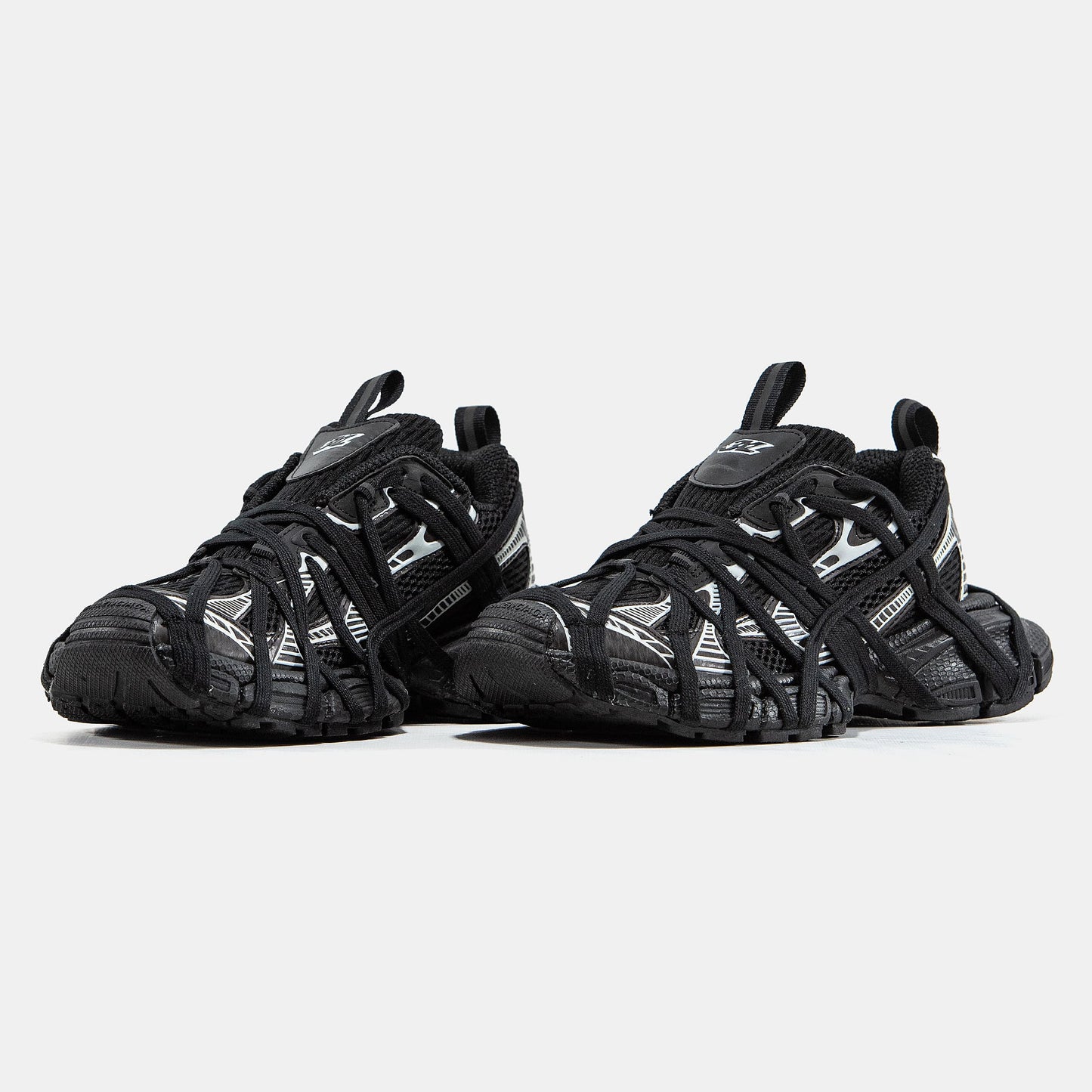 Balenciaga 3XL Extreme Lace Black Silver