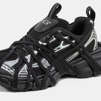 Balenciaga 3XL Extreme Lace Black Silver