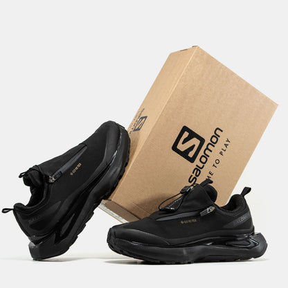 Salomon Odyssey Gore-Tex Black Yellow Logo