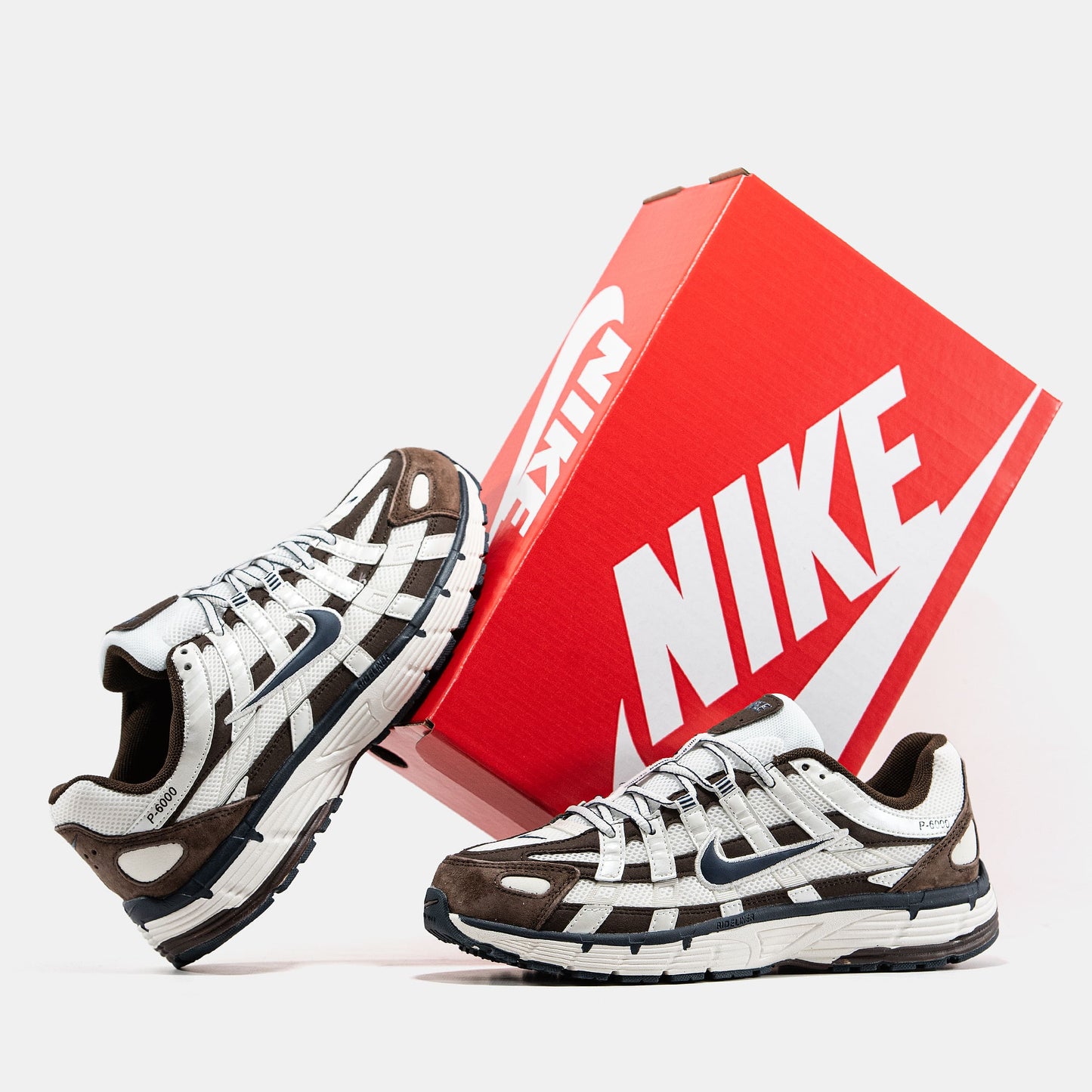 Nike P-6000 White Brown
