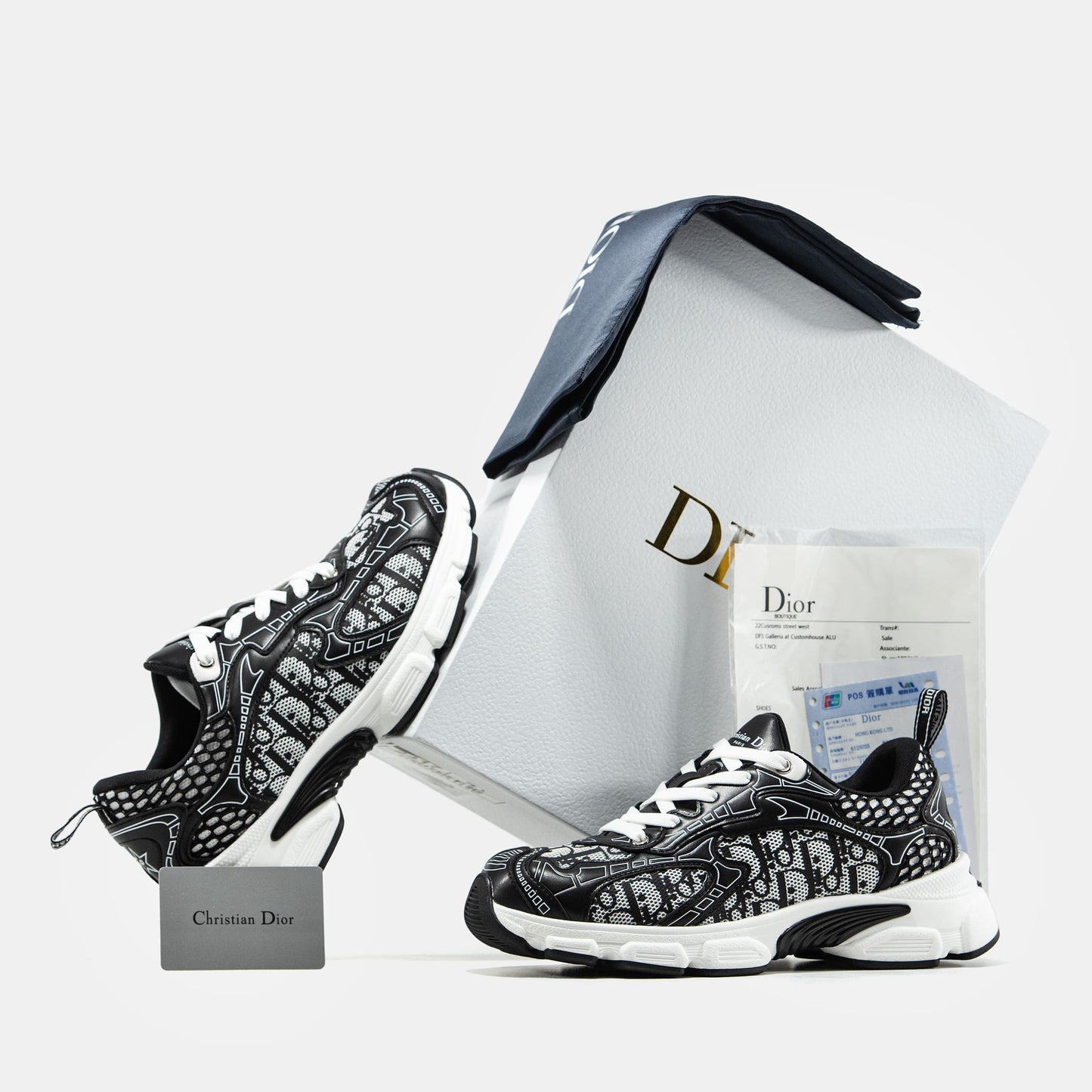 Christian Dior Chrono Sneaker Black White