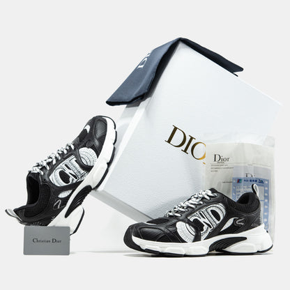Dior Chrono Sneaker Black White Logo